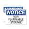 Signmission Non Flammable Storage OSHA Notice Sign, Vinyl Decal, 10in W x 7in L, 2PK OS-2PACK-NS-D-710-L-15051 - alternate 1